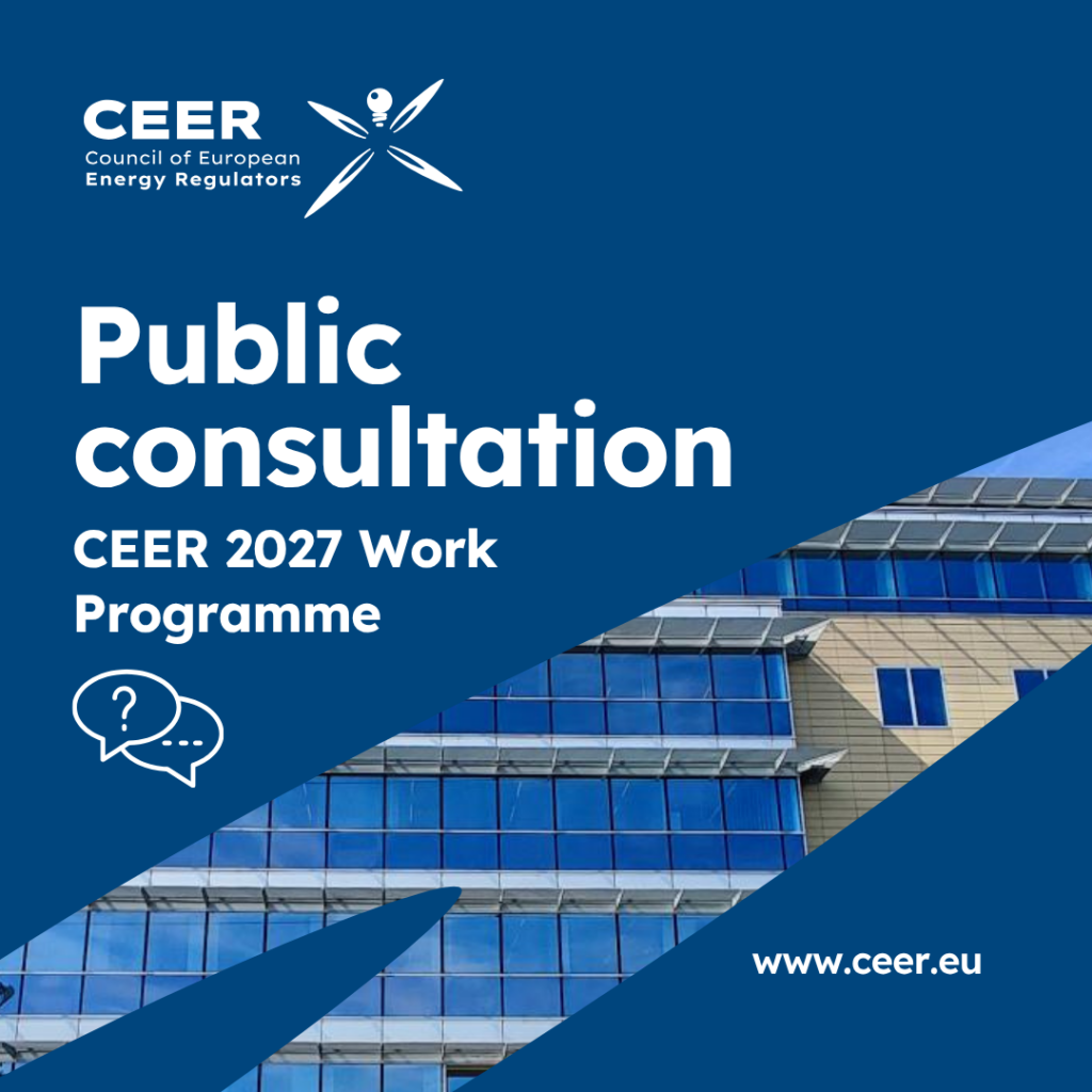 CEER launches public consultation on 2027 Work Programme